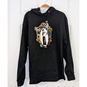 Harry Styles Official Graphic Hoodie Black Sweatshirt Love on Tour 2022 M NWOT